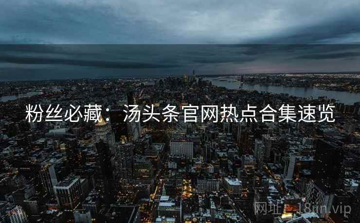 粉丝必藏：汤头条官网热点合集速览