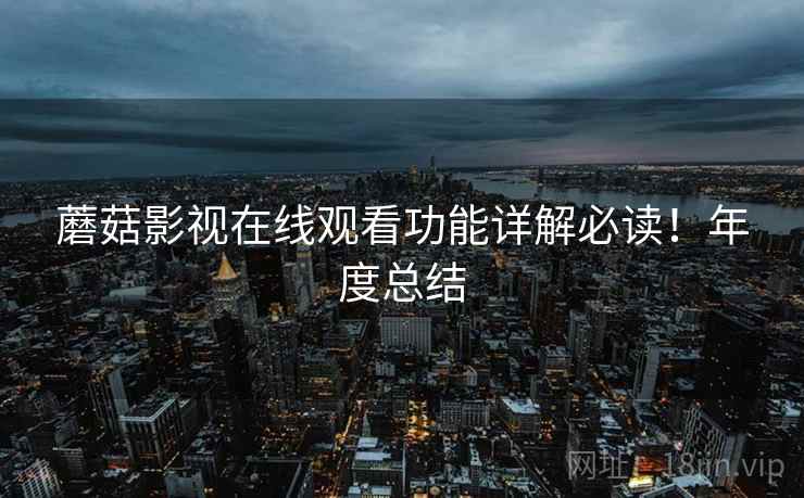 蘑菇影视在线观看功能详解必读！年度总结